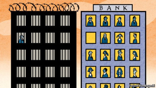 Not even this many: This Economist cartoon paints a false picture of the situation. The magazine has stated: &quot;In Britain, which had to bail out three of its biggest banks, not one senior banker has gone on trial over the failure of a bank.&quot;